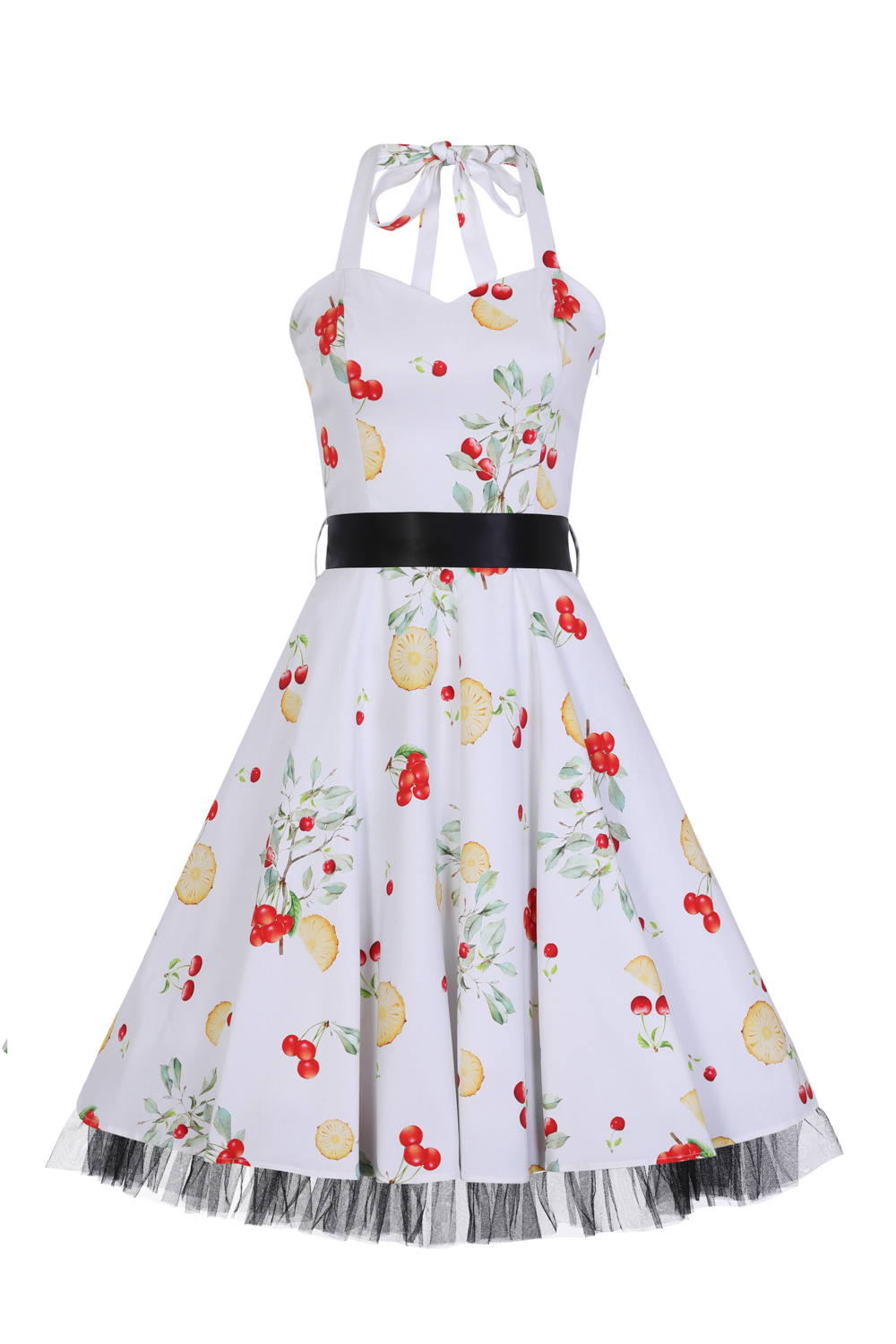 Pineapple and Cherries Swing Dress